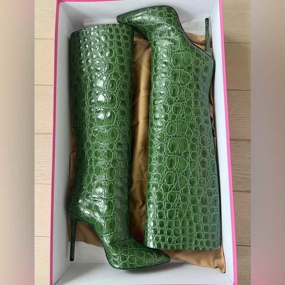 GREEN CROC PARIS TEXAS BOOTS SIZE 40 - Picture 6 of 11